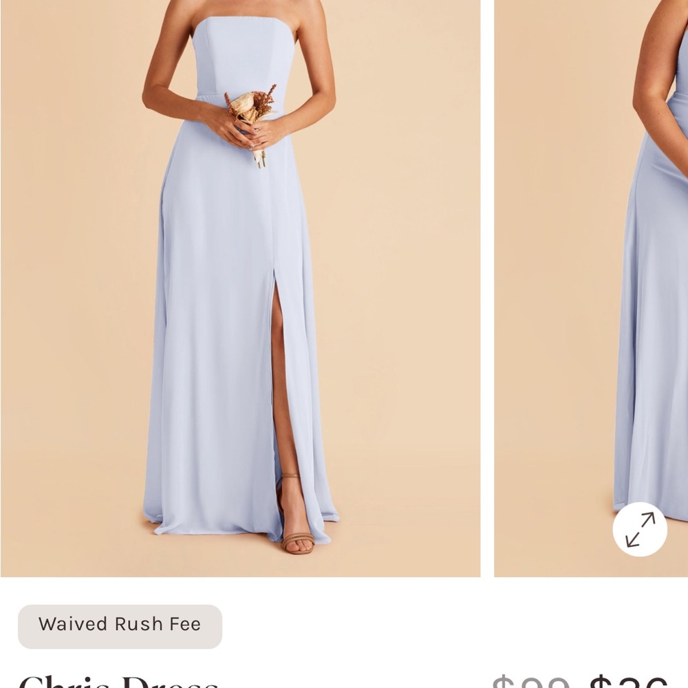 Birdy Gray Chic Strapless Light Blue Gown